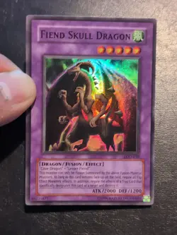 Yu-Gi-Oh! SUPER RARE CARD FIEND SKULL DRAGON LOD-039 1996 VINTAGE PRINT NM/VLP - Image 3