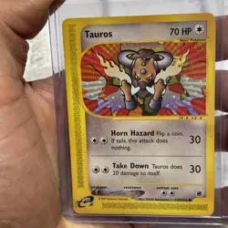 Tauros 133/165 Common Non Holo Pokemon Card LP 2002 Vintage Nintendo Vtg TCG - Image 1