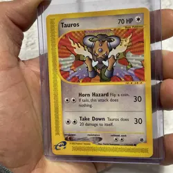 Tauros 133/165 Common Non Holo Pokemon Card LP 2002 Vintage Nintendo Vtg TCG - Image 2