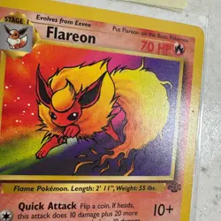 Flareon 19/64 Pokemon Jungle Set 1st Edition Holo Rare Trading Card Game TCG - Image 4