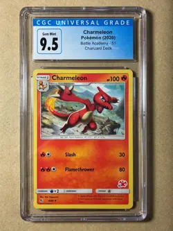 Charmeleon Battle Academy Exclusive Pokemon Card 8/68 #51 CGC Gem Mint 9.5 - Image 1