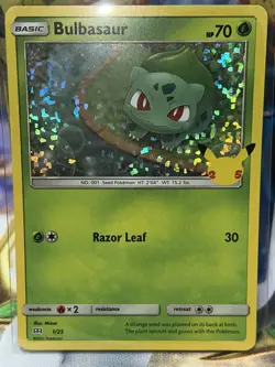 Bulbasaur 1/25 Holo McDonald’s Promo 25th Anniversary 2021 NM Card - Image 1