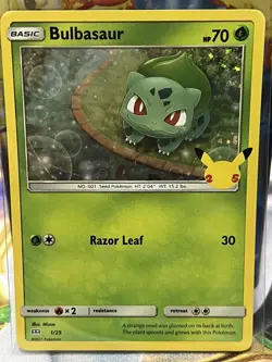 Bulbasaur 1/25 Holo McDonald’s Promo 25th Anniversary 2021 NM Card - Image 3