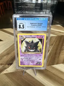 CGC 8.5 Sabrina's Gengar Gym Challenge 1st Edition 29/132 Pokemon Card - Image 2