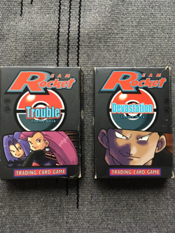 Vintage Pokemon Team Rocket Trouble Devastation Theme Deck Card Lists Boxes Only - Image 2