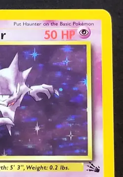 Haunter 6/62 Pokemon TCG Fossil Set Card 1st Edition Holo - Image 4
