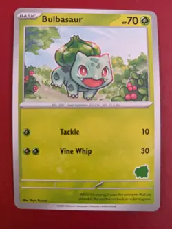 Pokemon Card Bulbasaur My First Battle Bulbasaur Stamp Near Mint Unique Art! - Image 3
