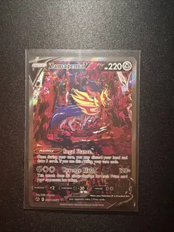 Pokemon TCG Zamazenta v Crown Zenith Galarian Gallery Ultra Rare Card GG54/GG70 - Image 1
