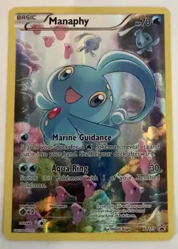 Pokemon TCG Manaphy XY113 Black Star Promo Holo Card - Image 1