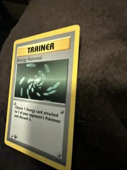 Pokemon TCG Energy Removal Base Set Card 92/102 1st Edition Never Played NM - Image 4