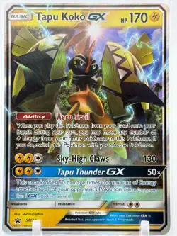 Tapu Koko GX - SM33 - Black Star Promo - Pokemon Card - NM/M - Image 1