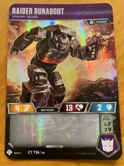 Transformers TCG 3 Cards Siege I & II Kickback, Ion Storm Runabout - Image 4