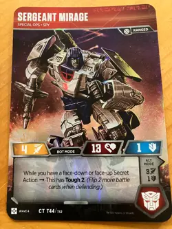 Transformers TCG 3 Card Lot Siege I & II Flamefeather, Chop Shop, Mirage NM - Image 2
