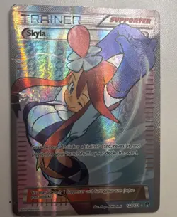 Pokemon TCG Skyla Breakpoint Trainer Full Art Ultra Rare Holo Card 122/122 MP - Image 1