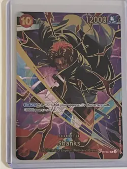 One Piece CCG Shanks OP06-007 Wings of the Captain Foil Card NM Condition - Image 1
