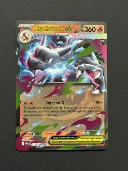 Pokemon Card Mega Charizard X EX 013/094 Phantasmal Flames Half Art Rare NM - Image 1