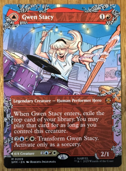 MTG Marvel Spider-Man, Gwen Stacy / Ghost-Spider 0209 - Borderless - Image 1