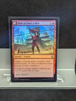 How to Start a Riot FOIL NM X1 Avatar The Last Airbender MTG - Image 1