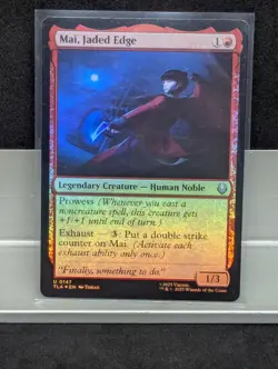 Mai, Jaded Edge FOIL X1 LP Avatar: The Last Airbender MTG - Image 1