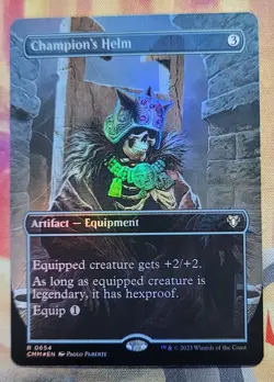 Champion's Helm (Borderless) (Foil) MTG Commander Masters (CMM) (NM) - Image 1