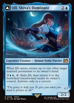Magic MTG Final Fantasy FOIL RARE LOT Jill, Shiva's Dominant + Brynhildr - Image 1
