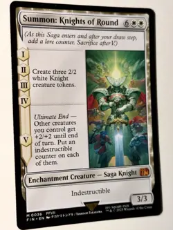 Magic - Summon: Knights of Round M 0036 Non Foil Final Fantasy MTG English - Image 1