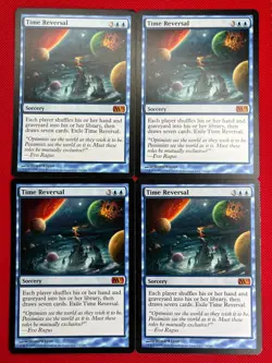 MTG 4X Time Reversal X4 Core Set 2011 (M11) Magic - (3X LP/NM & 1X PL) - Image 1