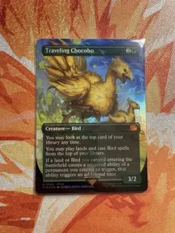 Traveling Chocobo (Borderless) Final Fantasy 🍷Near Mint Foil🍷✨ - Image 2