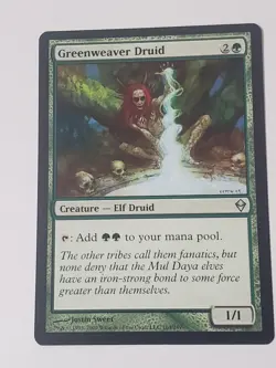 MTG - Greenweaver Druid - Zendikar Regular Elf Mana Dork - Image 1