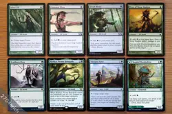 Set of 8 Different Popular Green Mana Dorks *Unplayed NM* Llanowar Arbor Elf MTG - Image 1