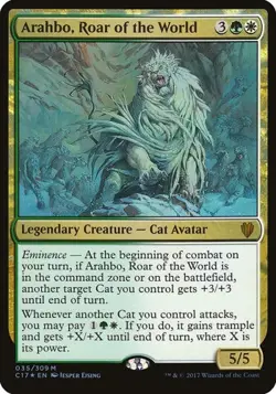 Arahbo, Roar of the World - Foil Oversized Commander 2017 MP MTG - Image 1