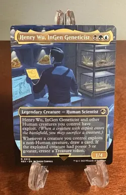 MTG Henry Wu, InGen Geneticist (Borderless) Universes Beyond: Jurassic World - Image 1
