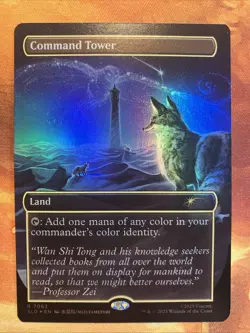 MTG Foil Borderless Miscut Command Tower Secret Lair X Avatar The Last Airbender - Image 1