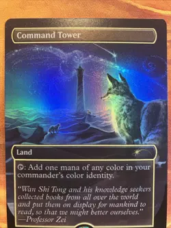 MTG Foil Borderless Miscut Command Tower Secret Lair X Avatar The Last Airbender - Image 4