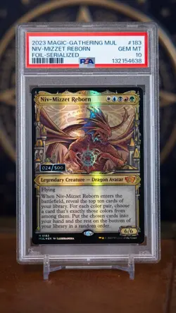 MTG Magic PSA 10 Serialized Niv Mizzet Reborn #24 MUL Serial Numbered Multiverse - Image 3