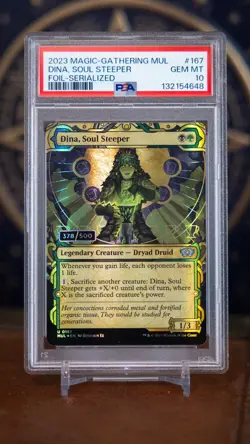 MTG Magic PSA 10 Serialized Dina, Soul Steeper #378 MUL Serial Multiverse Legend - Image 3