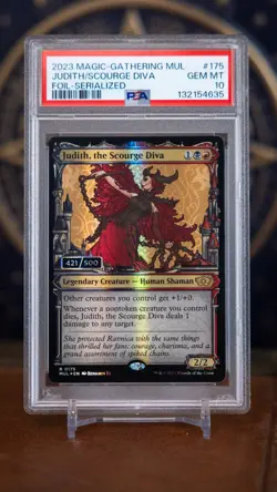 MTG Magic PSA 10 Serialized Judith, the Scourge Diva #421 MUL Serial Numbered - Image 3