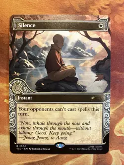 MTG Elemental Frame Silence Secret Lair X Avatar: The Last Airbender NM!! - Image 1