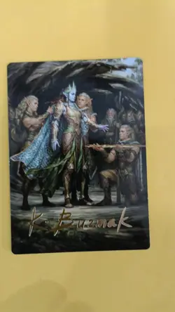 Lathril, Blade of the Elves - Art Series (48/54) Gold Stamped - Foundations MTG - Image 1