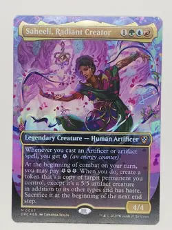 Saheeli, Radiant Creator (Borderless) Foil - Commander: Aetherdrift - MTG - Image 1