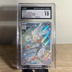 Pokemon Raboot Illustration Rare Stellar Crown 147/142 Graded CGC 10 - Image 1
