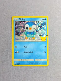 Pokemon TCG - Piplup - McDonald's 25th Anniversary set Holo 20/25 - Image 1