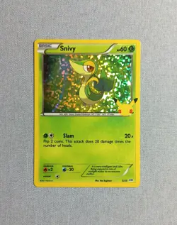 Pokemon TCG - Snivy - McDonald's 25th Anniversary set Holo 5/25 - Image 1