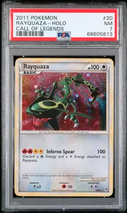 2011 Pokemon Call Of Legends Rayquaza Holo 20 PSA 7 NM - Image 1