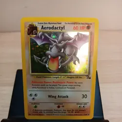 Pokemon TCG Aerodactyl 1/62 Fossil Unlimited Holo - Image 1