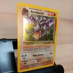 Pokemon TCG Aerodactyl 1/62 Fossil Unlimited Holo - Image 2
