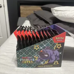 Pokemon Paldean Fates (SV4.5) Tech Sticker Collection Display Case 36 PACKS!! - Image 4