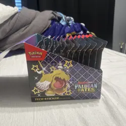 Pokemon Paldean Fates (SV4.5) Tech Sticker Collection Display Case 36 PACKS!! - Image 5