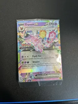 Pokemon Prismatic Evolutions Espeon ex 034/131 Surprise Box Stamped Sealed - Image 1