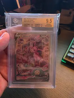 Pokemon Evolving Skies Espeon V 180/203 Alternate Art Holo BGS GEM MINT 9.5 - Image 1